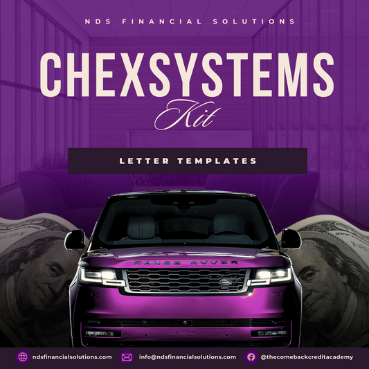 ChexSystems Letter Kit