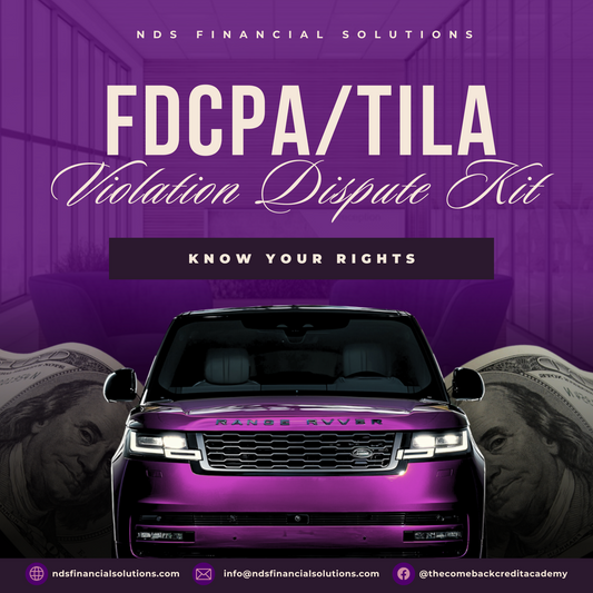 FDCPA/TILA Violation Dispute Kit