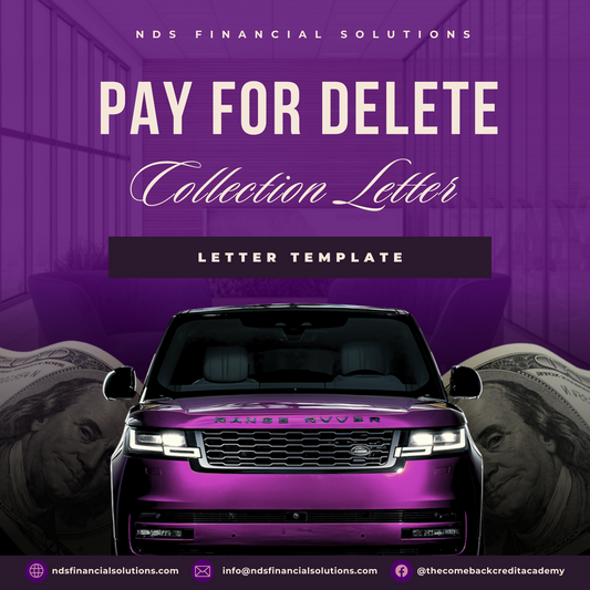 Pay for Delete Collection Letter